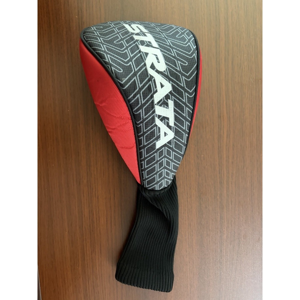 Strata Golf‎ Driver Head Cover Red Black Pullover Club Cover
